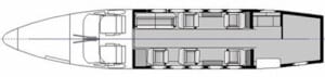 King Air 200 Seating Chart