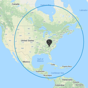 King Air 200 Range Map